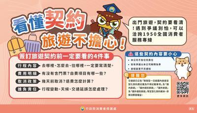 行政院消費者保護處刊登消費者保護教育宣導資訊